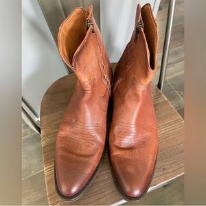 Frye western zip cowboy boots
